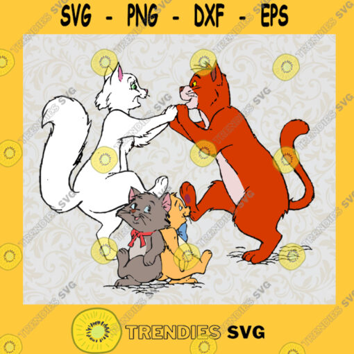 Happy Cat Svg Cat Family Svg The Aristocats Svg Disney Cartoon Svg