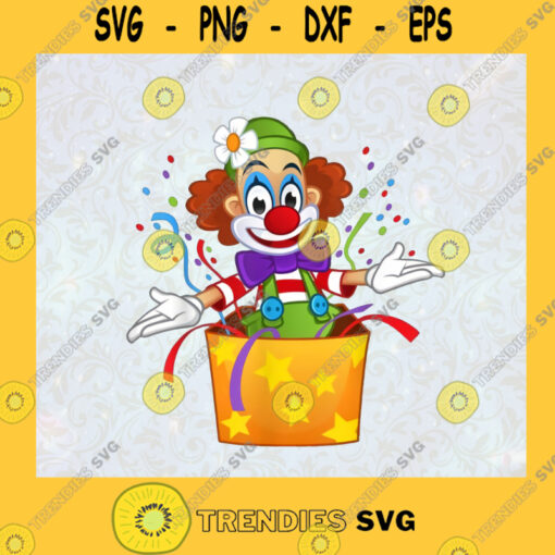 Happy Clown Svg Clown Day Svg Happy Birthday Svg Cartoon Clown Svg