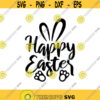 Happy Easter Bunny Decal Files cut files for cricut svg png dxf Design 88