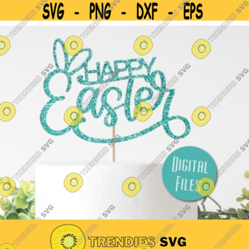 Happy Easter Cake Topper SVG Happy Easter Cutout Svg Easter Cutout file Easter Laser Cut Sign Wreath Embellishment Easter DIY Cut File Design 46