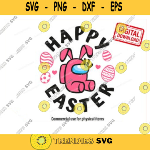 Happy Easter SVG Cute bunny svg Easter Day svg For kids Rabbit Easter svg Easter Egg Bunny svg Easter Bunny svg Cut Files For Cricut. 93