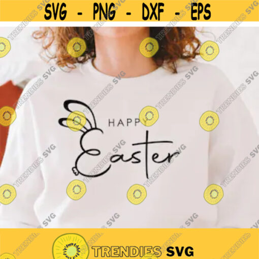 Happy Easter SVG Rabbit svg easter svg svg files for cricut bunny svg cricut cut file rabbit Love svg Cute cartoon svg clipart Design 65