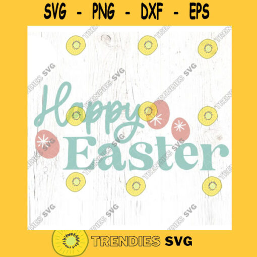 Happy Easter SVG cut file Retro boho easter svg Easter svg for sign Easter egg hunt kid svg for shirt Commercial Use Digital File