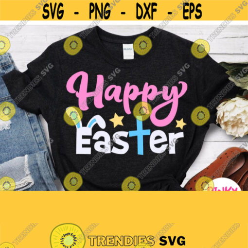 Happy Easter Svg Baby Easter Shirt Svg Design for Boys Girls Kids Children Toddler Infant Cricut File Silhouette Iron on Transfer Design 320