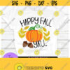 Happy Fall Yall. Cute fall. Sweet fall. Pumpkin svg. Halloween svg. Fall svg. Design 774