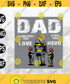 Happy Fathers Day svg Dad svg Fire Fighter Dad svg Dad Gift Firefighter Dad svg Firefighter Family svg Fireman Gift Design 137