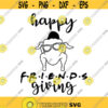 Happy Friends Giving Decal Files cut files for cricut svg png dxf Design 133