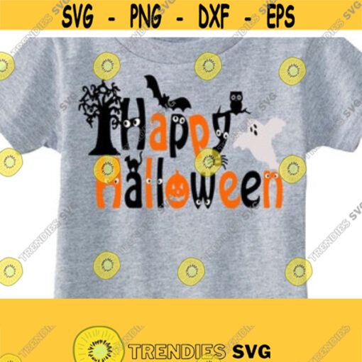 Happy Halloween SVG Studio 3 DXF PS Ai and Pdf Cutting Files for Electronic Cutting Machines