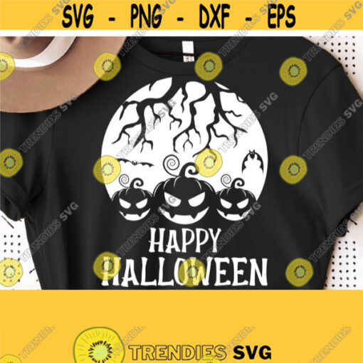Happy Halloween Svg Halloween Svg Cricut Cut File Halloween Shirt Svg Silhouette File Commercial Use Pumpkin Svg Vector Clip Art Design 1027