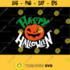 Happy Halloween With Pumpkin SVG digital file for Cricut Silhouette cut machine and Print screen on t shirt and crafts Halloween party 654