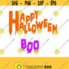 Happy Halloween and Boo SVG Studio 3 DXF EPS ps and pdf Cutting Files for Electronic Cutting Machines
