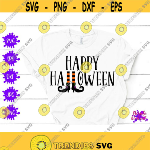 Happy Halloween svg Witch leg spooky Halloween decor Spooky night Halloween sign svg Boy Halloween shirt Halloween wall art Halloween gift Design 472