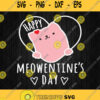 Happy Meowentines Day Svg Valentines Day Svg Png Clipart Image