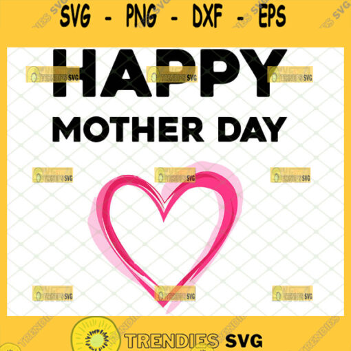 Happy Mother Day Svg Scribble Heart Svg Sketch Heart Svg 1