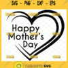 Happy MotherS Day Svg Double Love Heart Svg With Text Two Hearts Svg 1