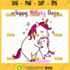 Happy MotherS Day Unicorn Mom Love Svg Mommy Hugging Baby Unicorn Svg 1