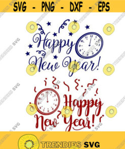 Happy New Year Eve Cuttable Design Svg Png Dxf Eps Designs Cameo File Silhouette Design 1001