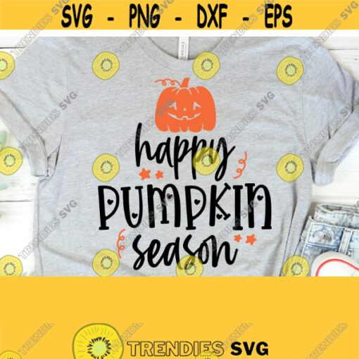 Happy Pumpkin season svg Eps Png fall quote svg files for cricut silhouette cut files Thanksgiving Digital Download Design 185