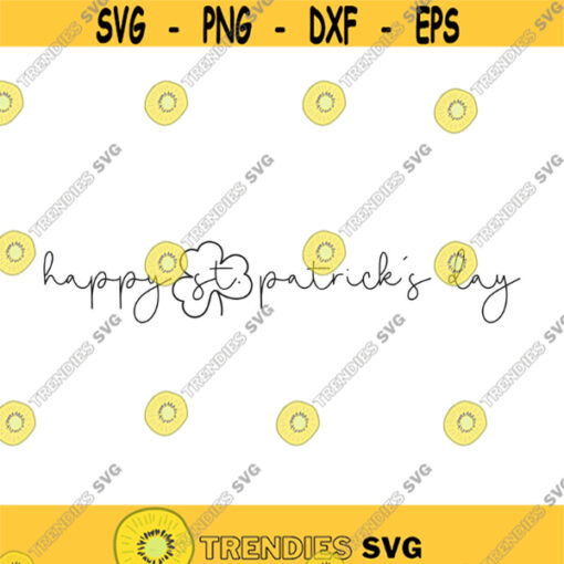 Happy Saint Patricks Day Decal Files cut files for cricut svg png dxf Design 277