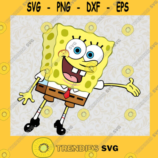 Happy Spongebob 2 SVG Disney Cartoon Characters Digital Files Cut Files For Cricut Instant Download Vector Download Print Files