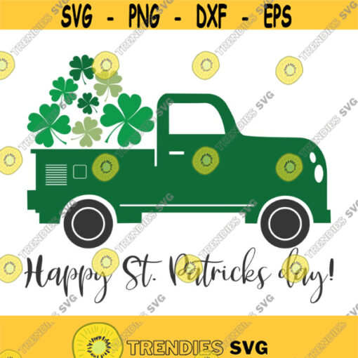 Happy St. Patricks Day svg truck svg Saint Patricks day svg png dxf Cutting files Cricut Cute svg designs print for t shirt Design 136