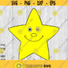Happy Star svg png ai eps dxf DIGITAL files for Cricut CNC and other cut projects Design 372