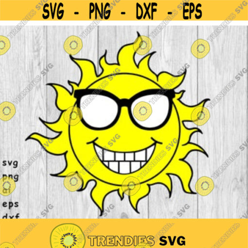 Happy Sun Happy Sunshine svg png ai eps dxf DIGITAL FILES for Cricut CNC and other cut or print projects Design 401
