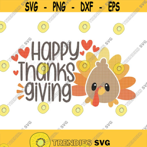 Happy Thanksgiving Turkey SVG Baby Turkey SVG Babys Thanksgiving Svg Cute Turkey Svg Fall Baby Onesie Svg Fall Svg Autumn Shirt Svg Design 477