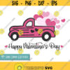 Happy Valentines Day Vintage Truck SVG Pink Vintage Truck SVG Valentines Day Svg Happy Valentines Day svg Valentines Car SVG Truck Svg Design 308