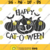 Happy cat o ween svg pumpkin svg halloween svg cat svg png dxf Cutting files Cricut Funny Cute svg designs print for t shirt quote svg Design 968