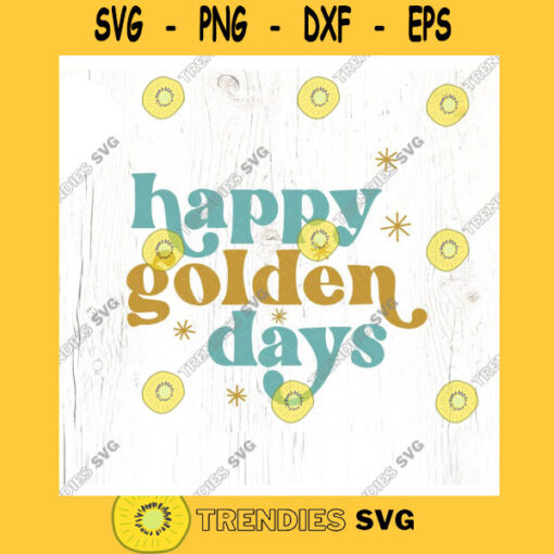 Happy golden days SVG cut file Retro Christmas song svg Vintage Boho Christmas shirt svg Witty holiday svg Commercial Use Digital File