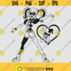 Harley Quinn Love Joker SVG PNG EPS File For Cricut Silhouette Cut Files Vector Digital File