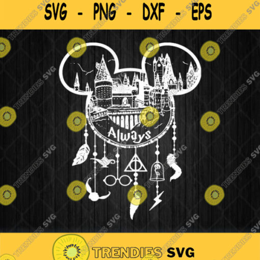 Harry Potter Always Mickey Mouse Dream Catcher Svg Png