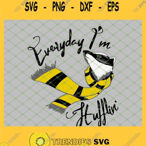Harry Potter Everyday Im A Hufflin SVG PNG DXF EPS 1