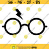 Harry Potter Glasses Decal Files cut files for cricut svg png dxf Design 20