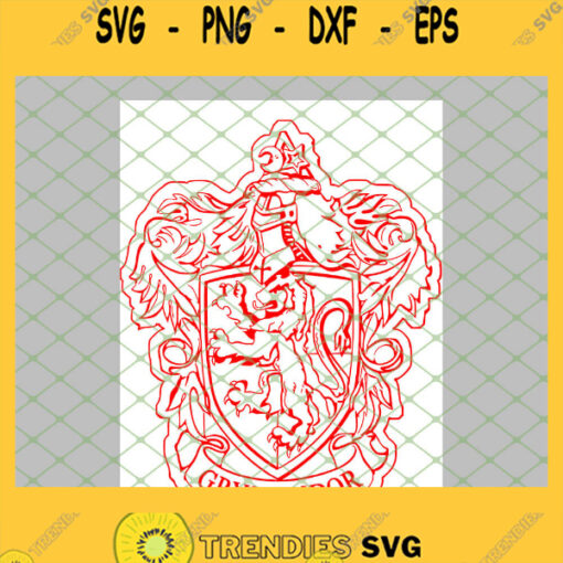 Harry Potter Gryffindor Red SVG PNG DXF EPS 1