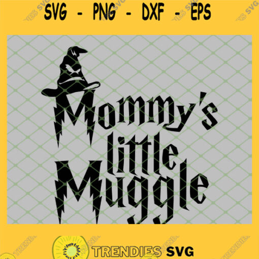 Harry Potter Hat Mommys Little Muggle SVG PNG DXF EPS 1