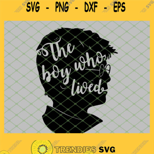 Harry Potter Head The Boy Who Lived SVG PNG DXF EPS 1