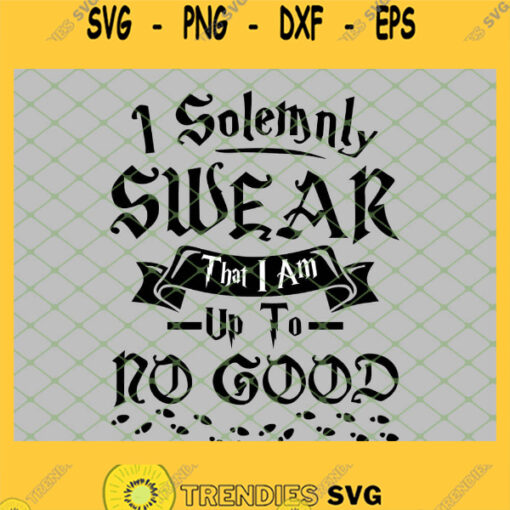 Harry Potter I Solemnly Swear That I Am Up To No Good Footprints SVG PNG DXF EPS 1