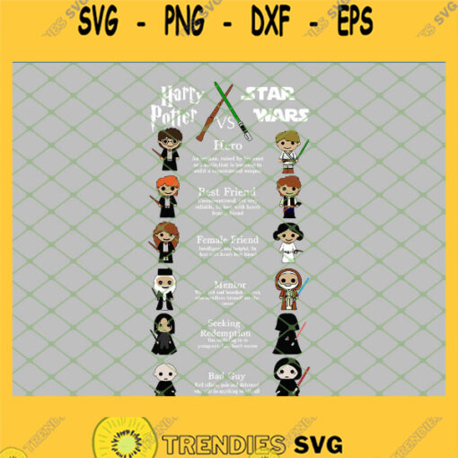 Harry Potter Star Wars SVG PNG DXF EPS 1