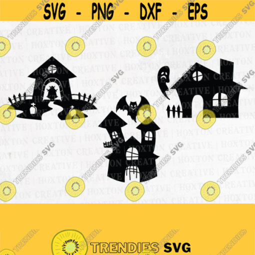 Haunted House Svg Spooky Halloween Svg Ghost Svg Cute Halloween Clipart Halloween Svg Halloween Shirt Cutting FileDesign 447