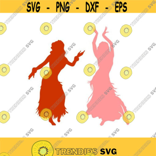 Hawaii Hula Dancer Hawaiian Cuttable Design SVG PNG DXF eps Designs Cameo File Silhouette Design 929