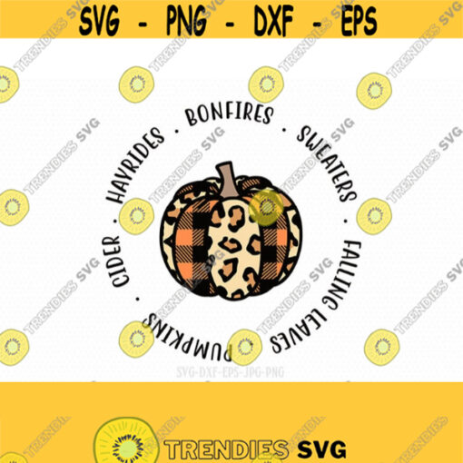 Hayrides Bonfires Sweaters SVG Fall Circle SVG fall svg Fall Signs fall svg pumpkin svg svg for CriCut Silhouette png jpg dxf Design 502