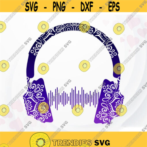 Headphones SVG Music SVG Headphones Mandala svg Headphones for Cricut Headphones svg for shirt Headphones Sublimation PNG Design 71.jpg