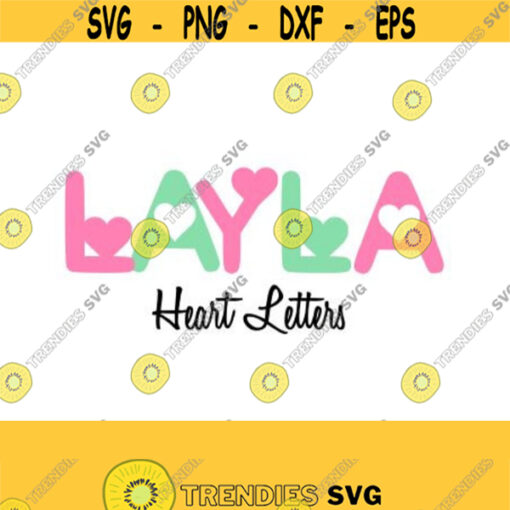 Heart Alphabet Files SVG DXF AI Studio 3 ps pdf Cutting Files for Electronic Cutting Machines