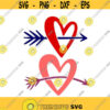 Heart Arrow Love Valentines Day Love Cuttable Design SVG PNG DXF eps Designs Cameo File Silhouette Design 691