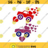 Heart Breaker Love Truck Valentines Day Love Cuttable Design SVG PNG DXF eps Designs Cameo File Silhouette Design 765