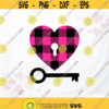 Heart Buffalo Plaid svg Heart with a key SVG Valentine SVG Love svg Valentine Buffalo Plaid svg Heart SVG Key svg Design 367.jpg