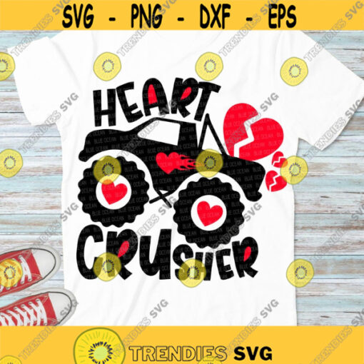 Heart Crusher SVG Boys valentines SVG Valentine day SVG