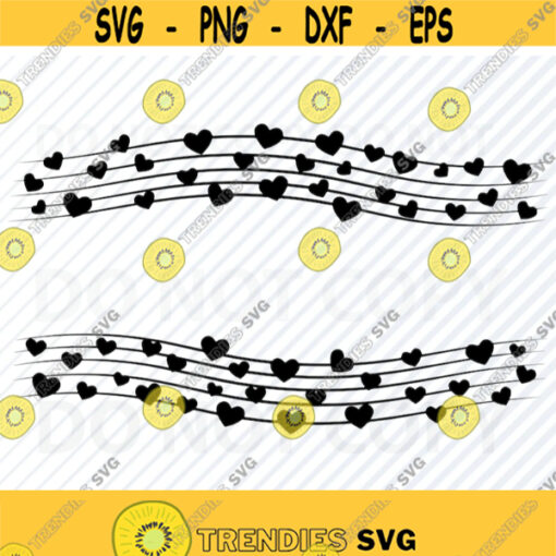 Heart Musical Notes Svg File for Cricut Musician Vector Music Clipart Music notes png File for Silhouette Eps Dxf Clip Art Design 617